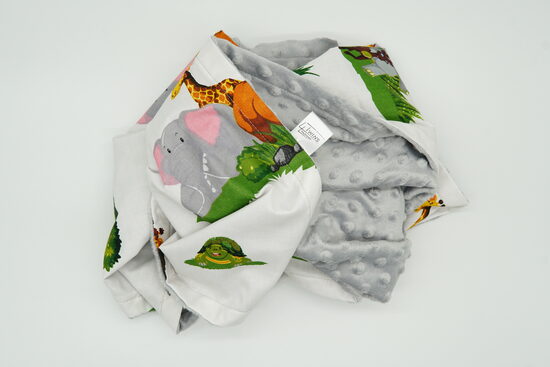 Minky fleece blanket - ZOO